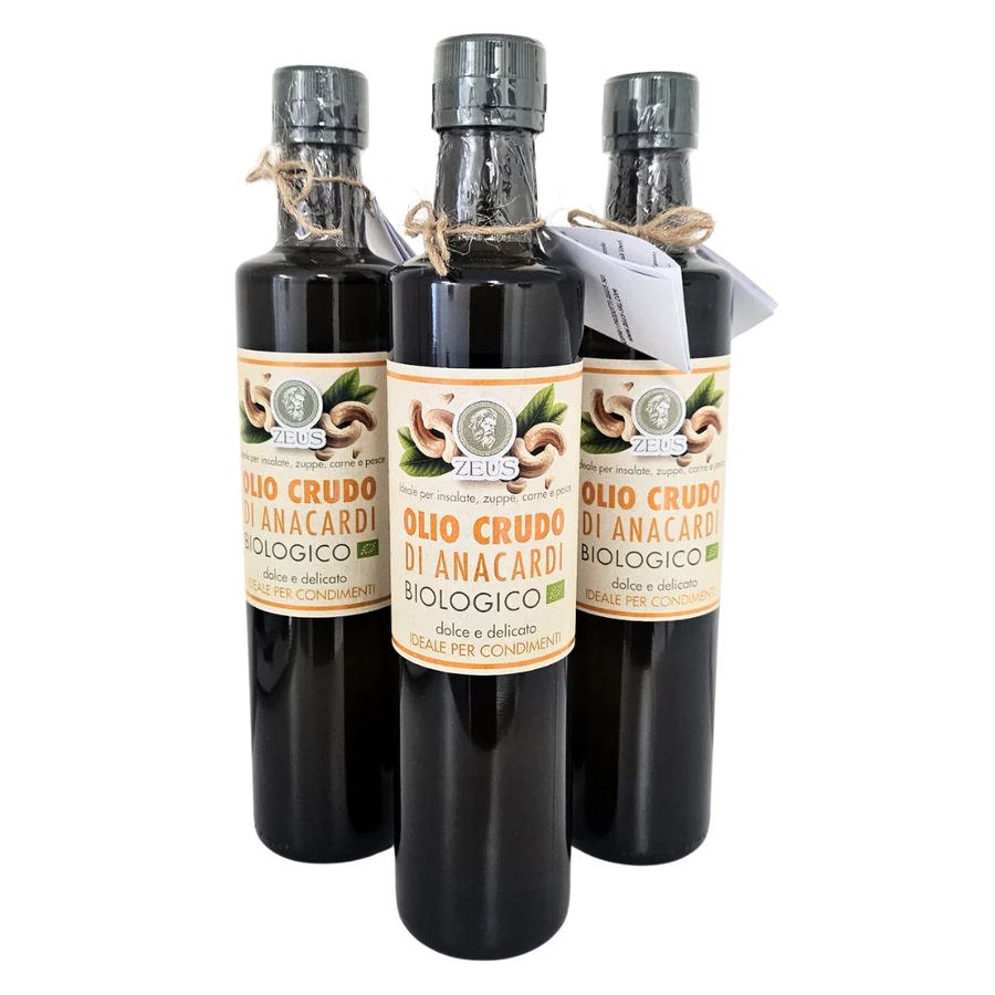 Olio Crudo di Anacardi per Condire (3x500ml)
