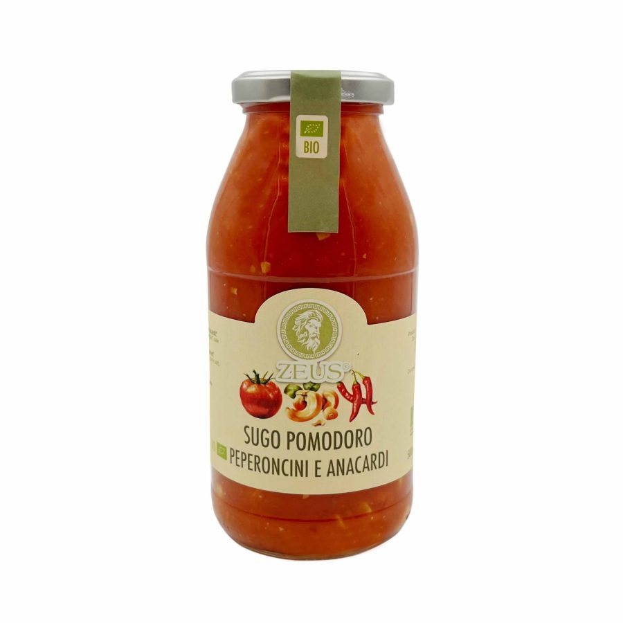 Sugo Pomodoro, Peperoncino e Anacardi 500ml