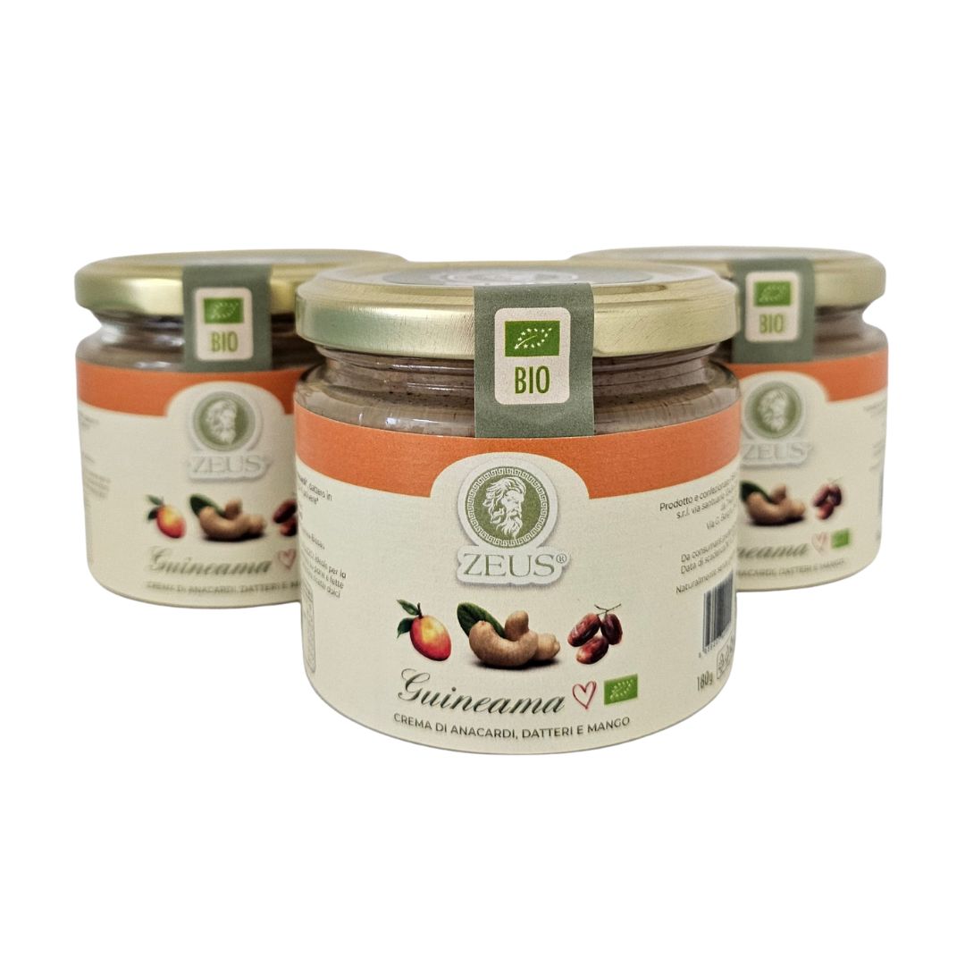 Guineama: Crema di Anacardi, Datteri e Mango (3x180g)