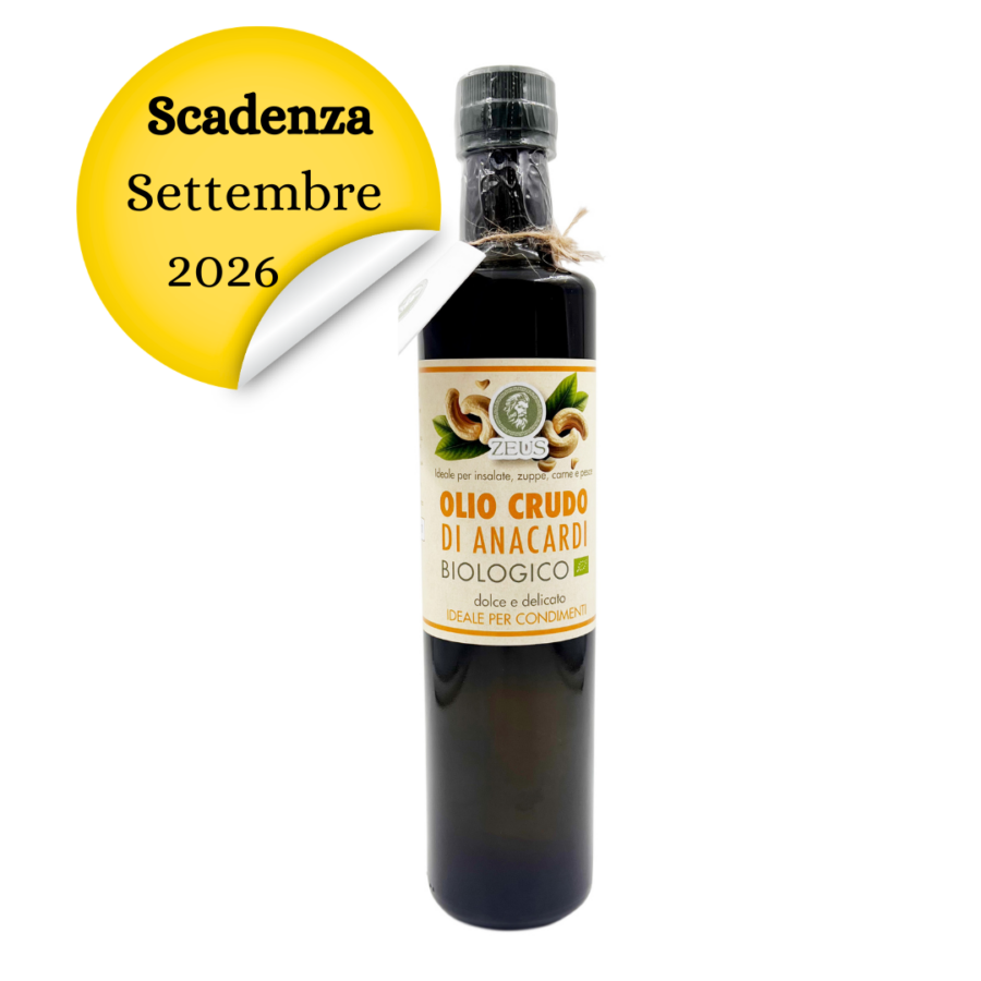 Olio Crudo di Anacardi Biologico per Condire 500ml