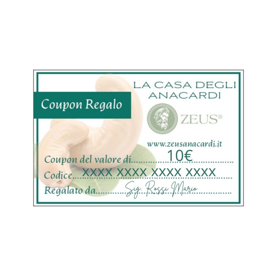 Coupon Buono Regalo 10€