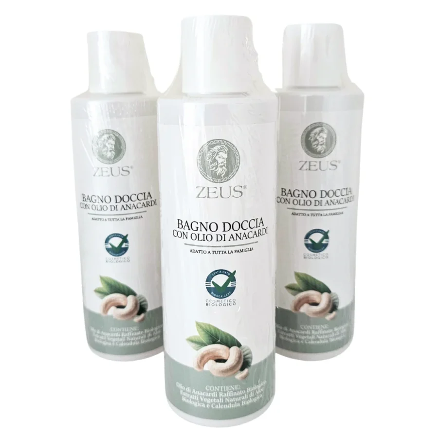 Bagno Doccia Bio con Olio di Anacardi (3x200ml)