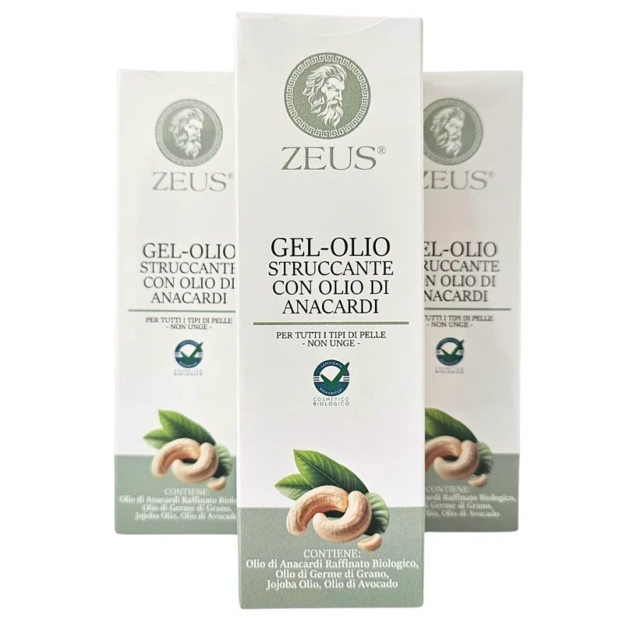 Lipogel Detergente Struccante Bio con Olio di Anacardi (3x75ml)